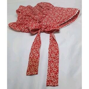 vintage prairie bonnet pioneer hat costume hearts Cottagecore peasant cosplay